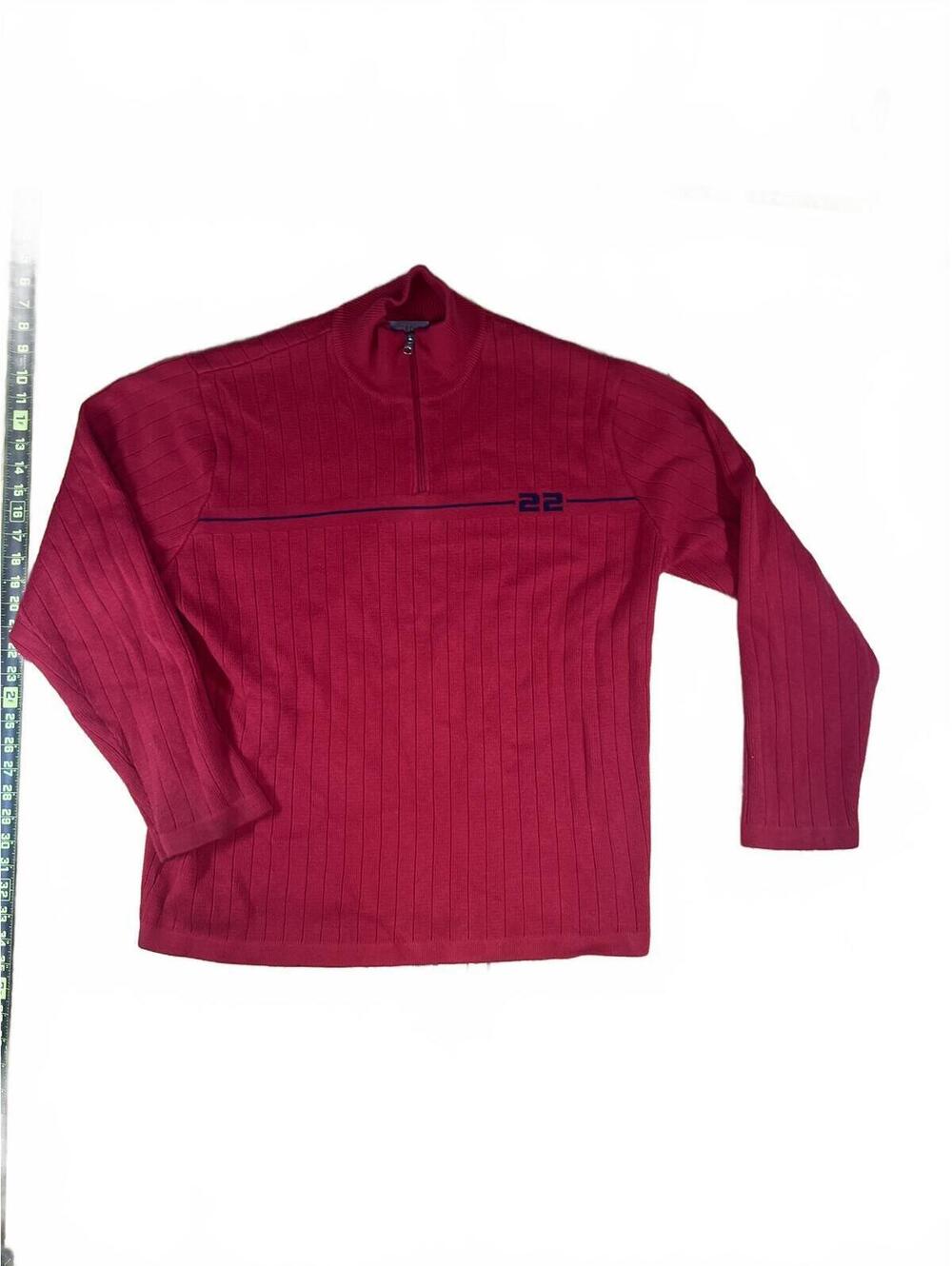 Hollister Co. Red 1/4 Zip Pullover Sweater Size L